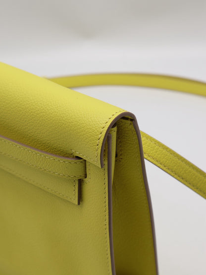 HERMES Kelly danse ll - Lime 9R 檸檬黃銀 Z