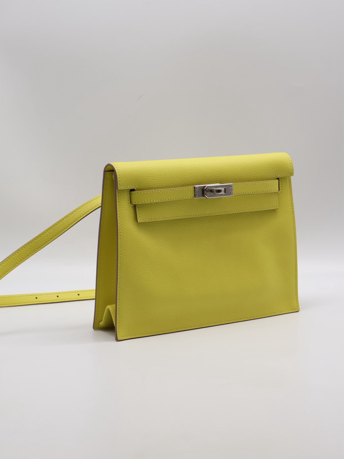 HERMES Kelly danse ll - Lime 9R 檸檬黃銀 Z
