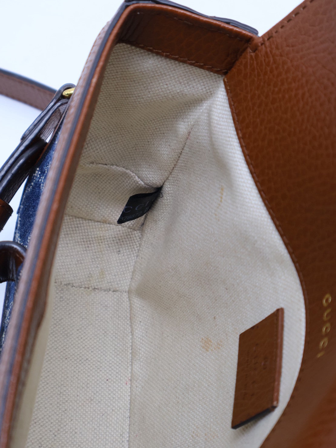 GUCCI Horsebit 1955馬銜釦馬鞍包 - mini牛仔