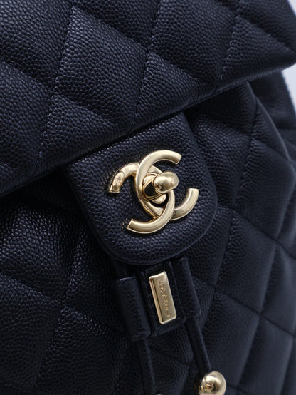 CHANEL 薩爾茨堡雙肩包 - 小號黑金
