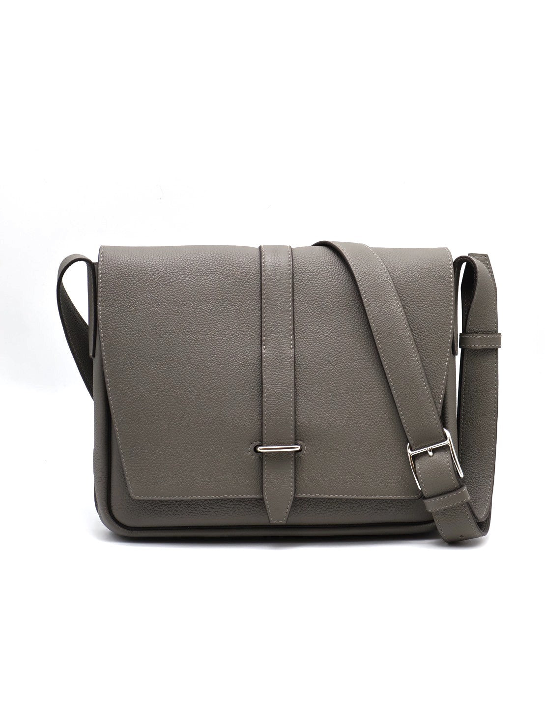 HERMES Steve light junior郵差包 - Gris Meyer 0L 積雨雲灰銀 B
