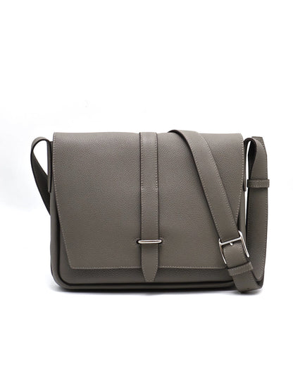 HERMES Steve light junior郵差包 - Gris Meyer 0L 積雨雲灰銀 B