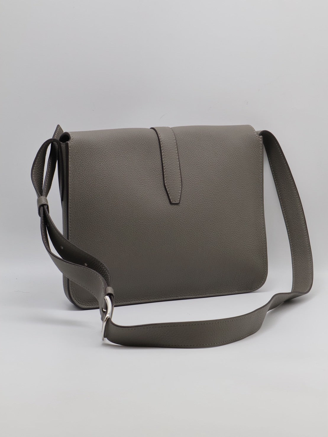 HERMES Steve light junior郵差包 - Gris Meyer 0L 積雨雲灰銀 B