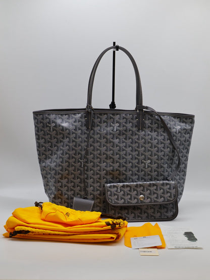 GOYARD 新版亞麻帆布Tote - 小號灰