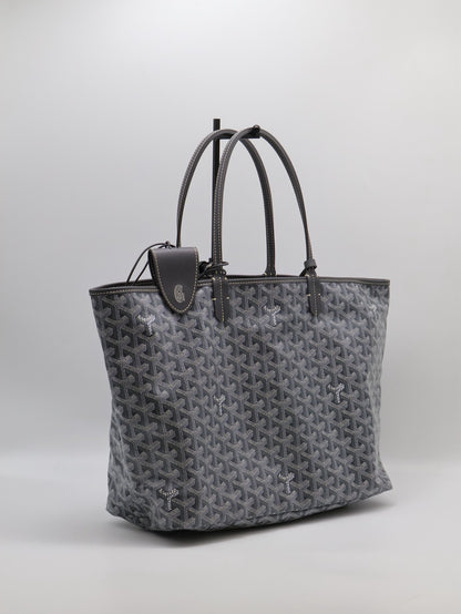 GOYARD 新版亞麻帆布Tote - 小號灰