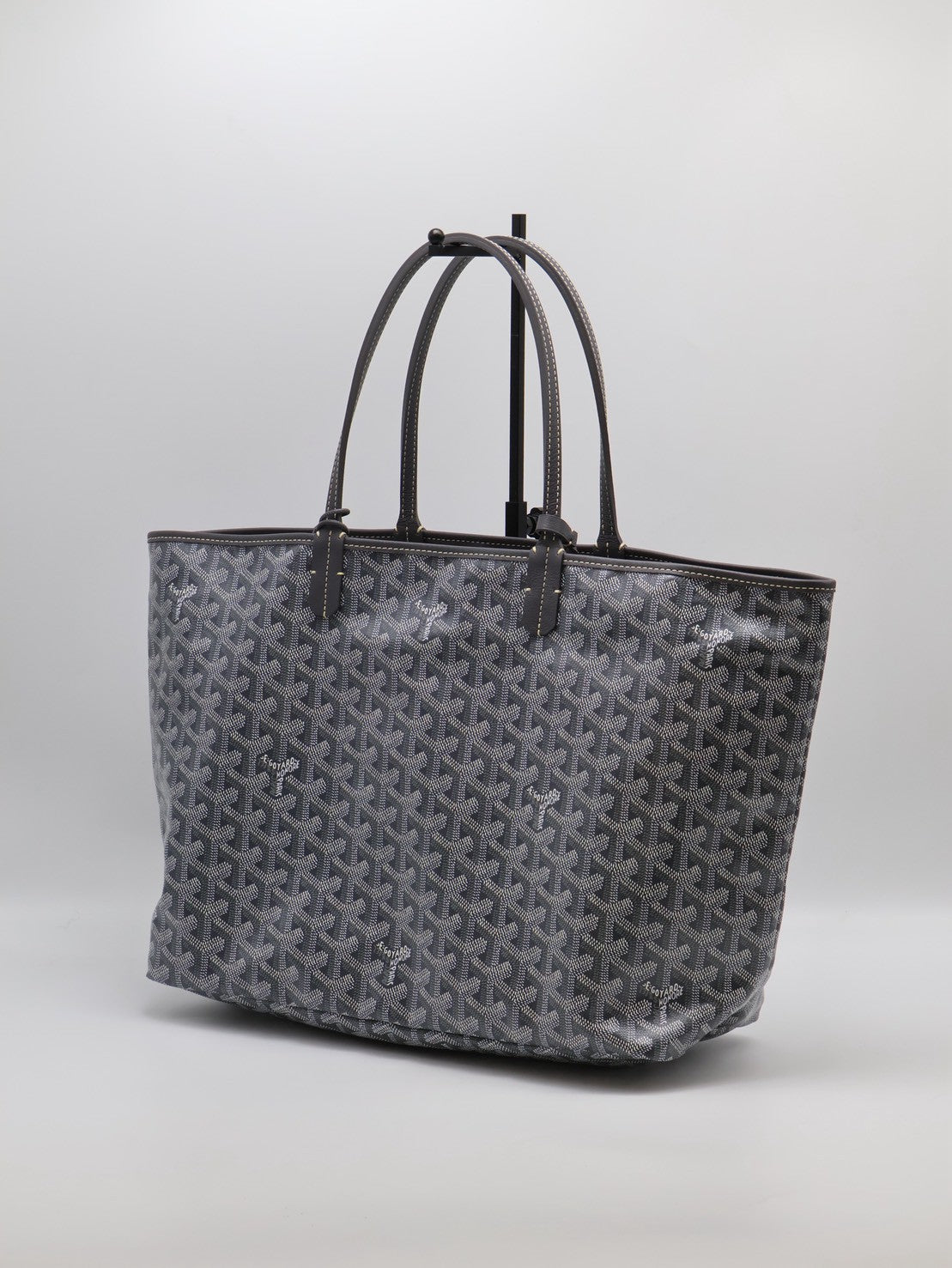 GOYARD 新版亞麻帆布Tote - 小號灰