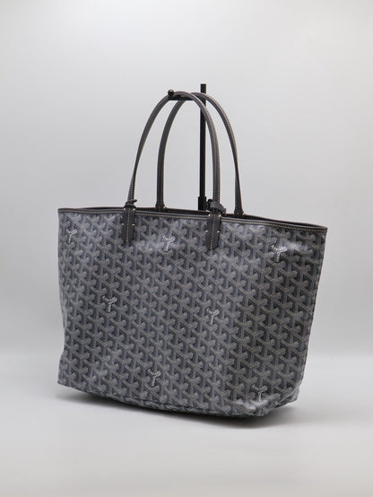 GOYARD 新版亞麻帆布Tote - 小號灰