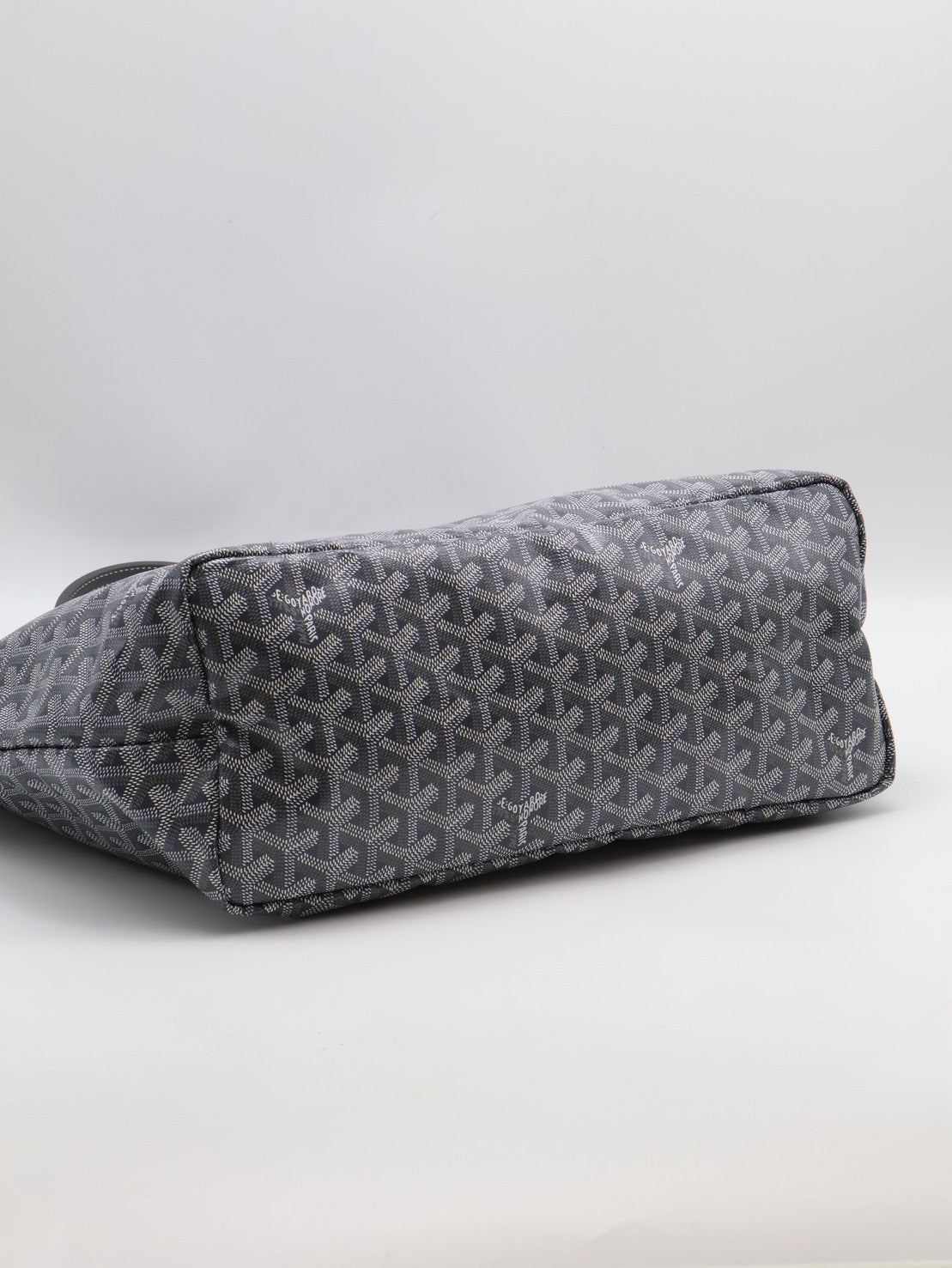 GOYARD 新版亞麻帆布Tote - 小號灰