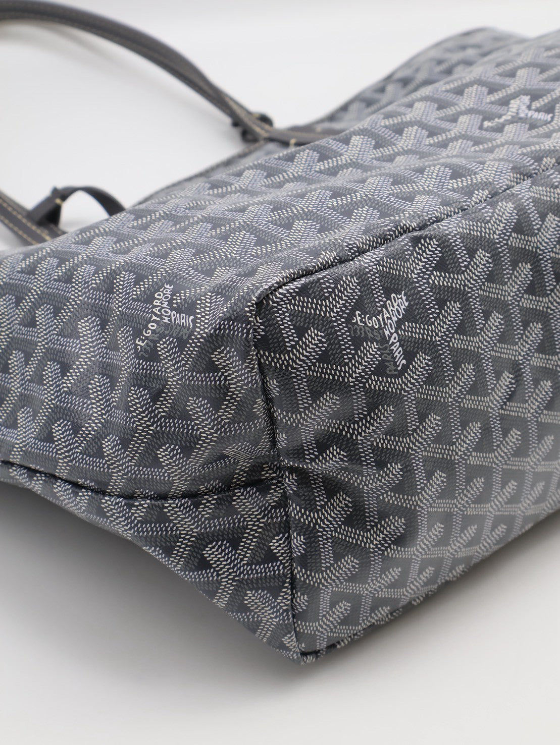 GOYARD 新版亞麻帆布Tote - 小號灰
