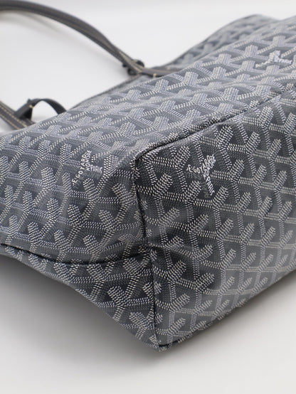 GOYARD 新版亞麻帆布Tote - 小號灰