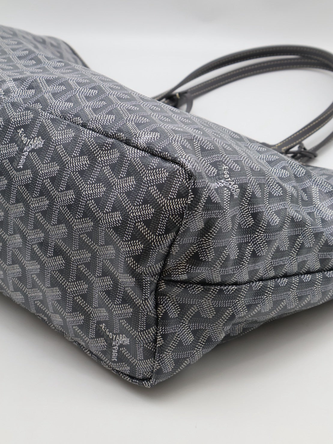 GOYARD 新版亞麻帆布Tote - 小號灰