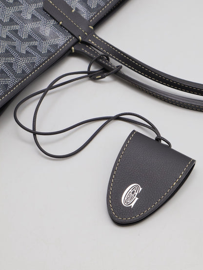 GOYARD 新版亞麻帆布Tote - 小號灰