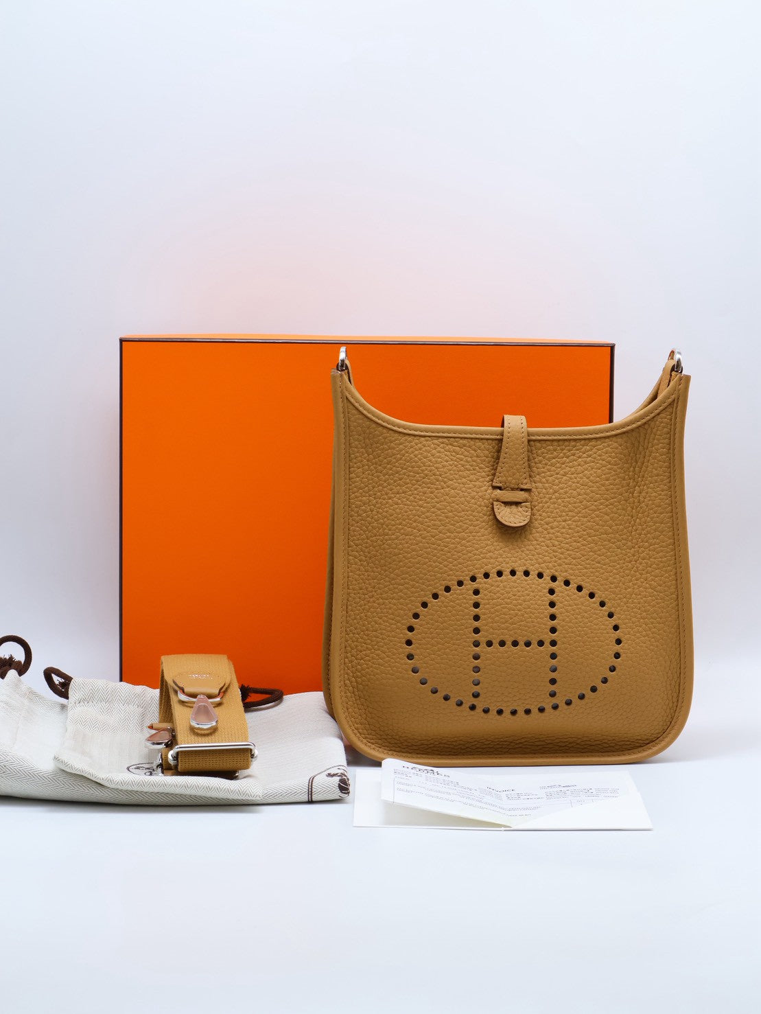 HERMES Evelyne 23 - Biscuit 4B 餅乾銀 G