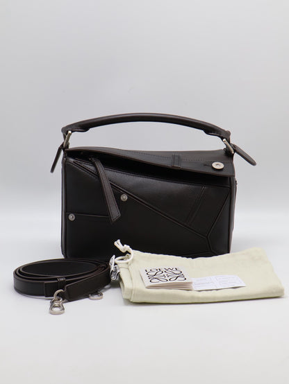 LOEWE Panta puzzle - 小號深咖啡