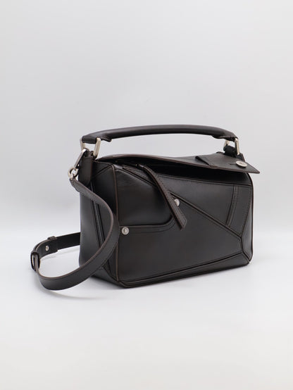 LOEWE Panta puzzle - 小號深咖啡