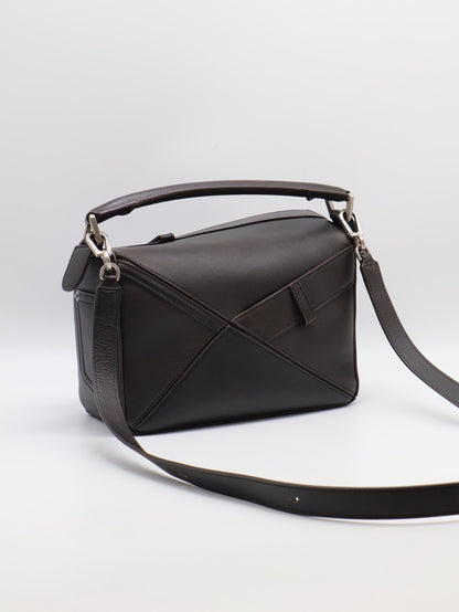 LOEWE Panta puzzle - 小號深咖啡