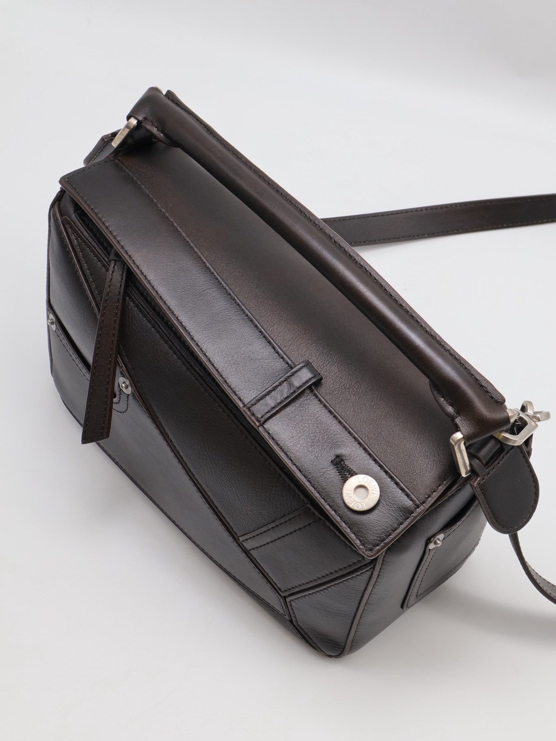 LOEWE Panta puzzle - 小號深咖啡