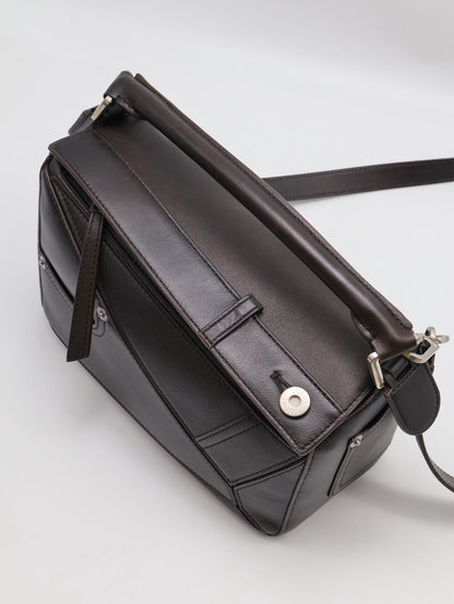 LOEWE Panta puzzle - 小號深咖啡