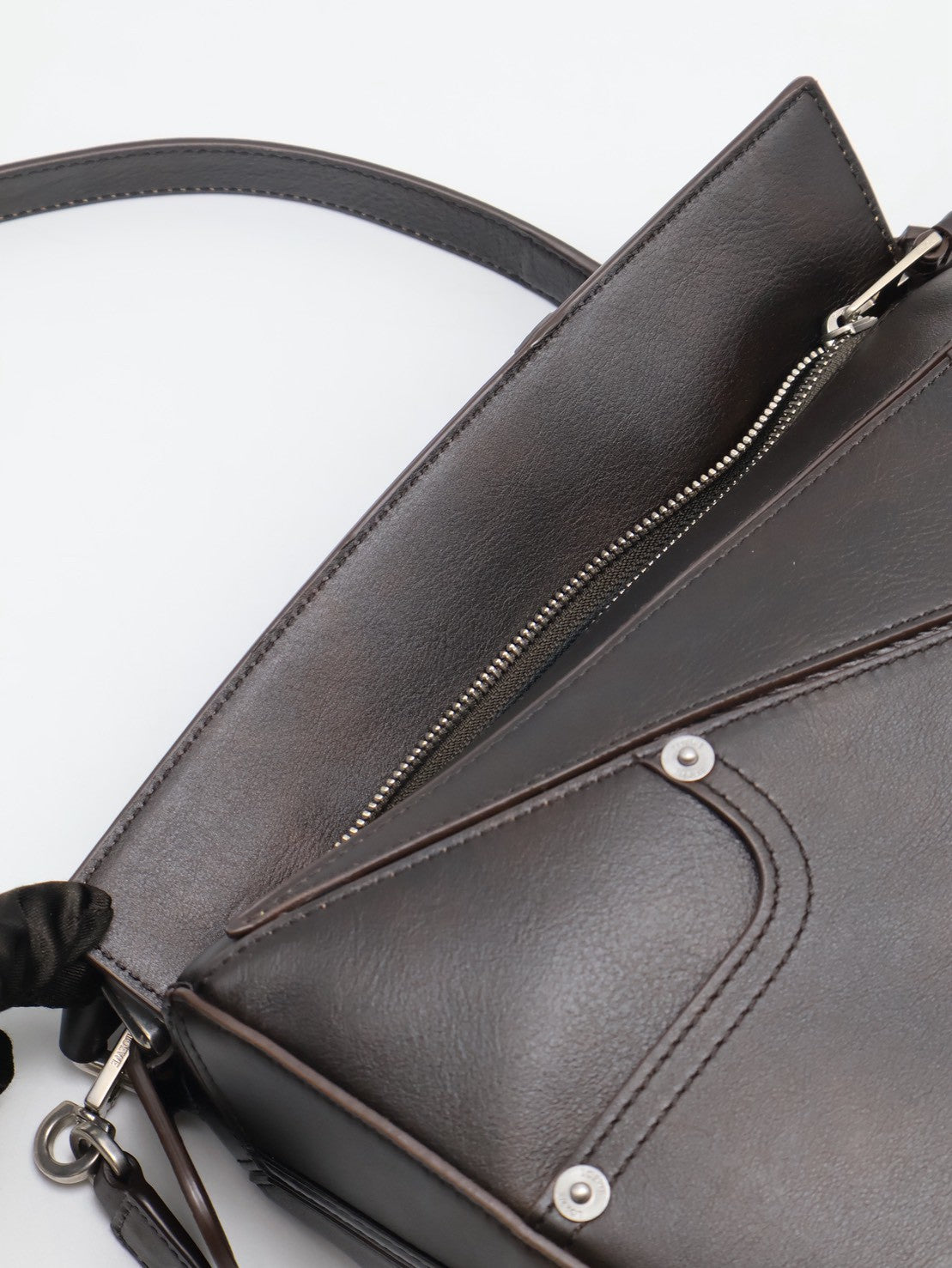 LOEWE Panta puzzle - 小號深咖啡
