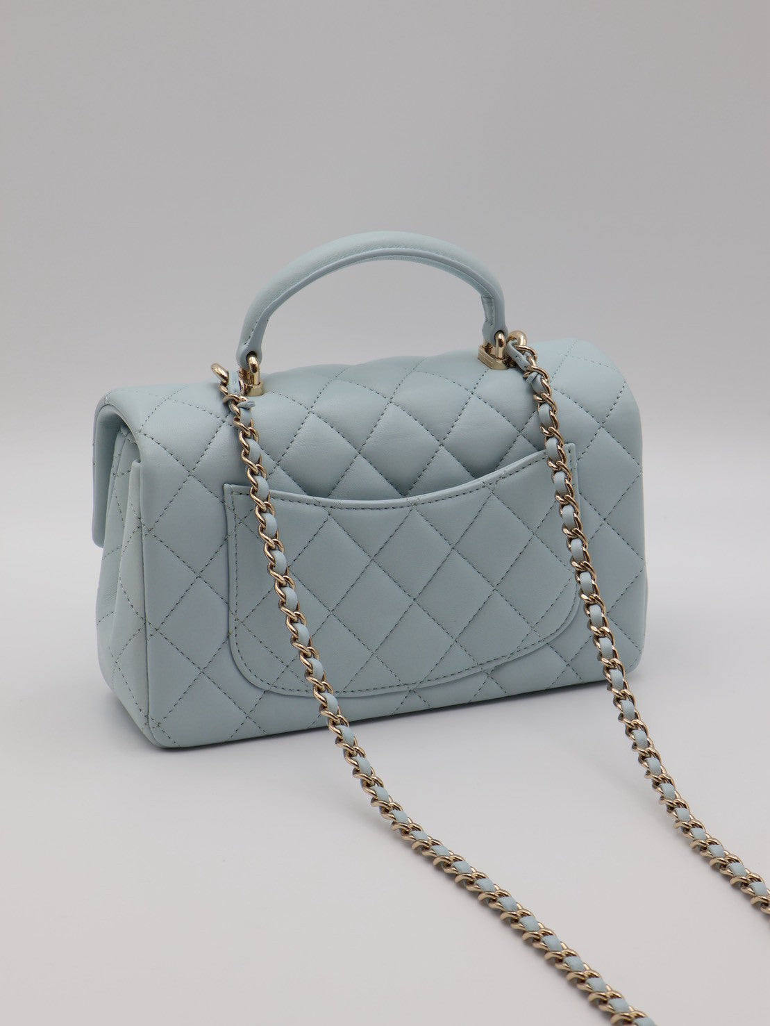 CHANEL 21K Handle Mini CF20 - 寶寶藍