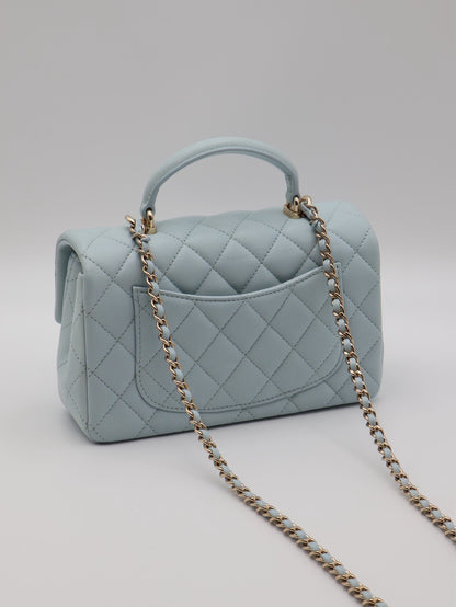 CHANEL 21K Handle Mini CF20 - 寶寶藍