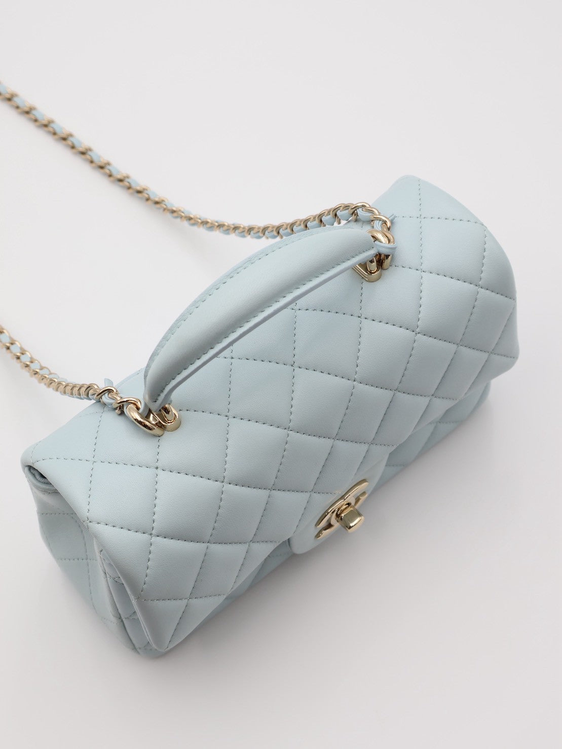 CHANEL 21K Handle Mini CF20 - 寶寶藍