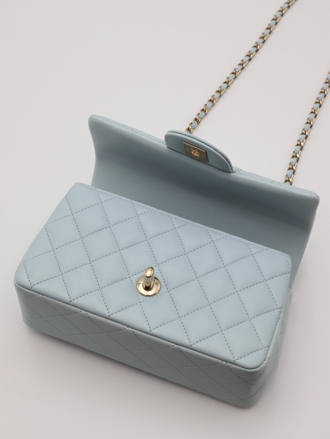 CHANEL 21K Handle Mini CF20 - 寶寶藍