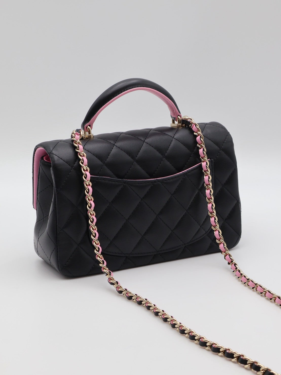 CHANEL 23P Handle Mini CF20 - 黑粉金