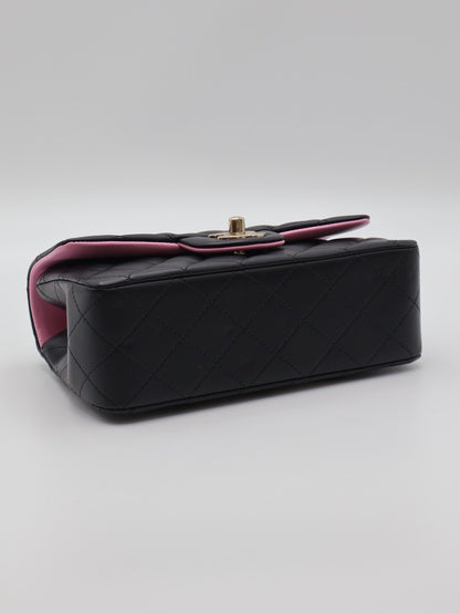 CHANEL 23P Handle Mini CF20 - 黑粉金