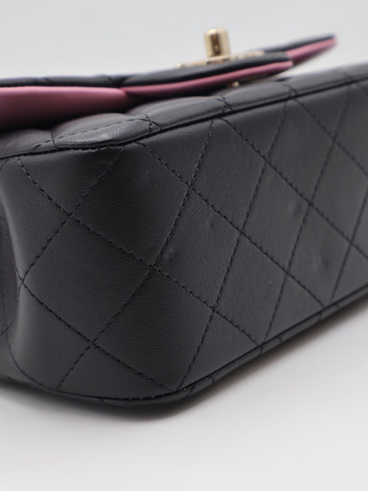CHANEL 23P Handle Mini CF20 - 黑粉金