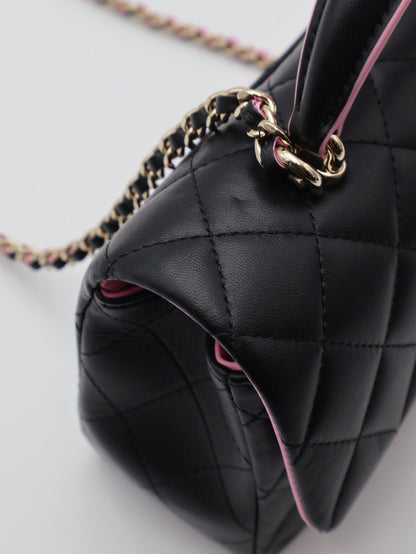 CHANEL 23P Handle Mini CF20 - 黑粉金