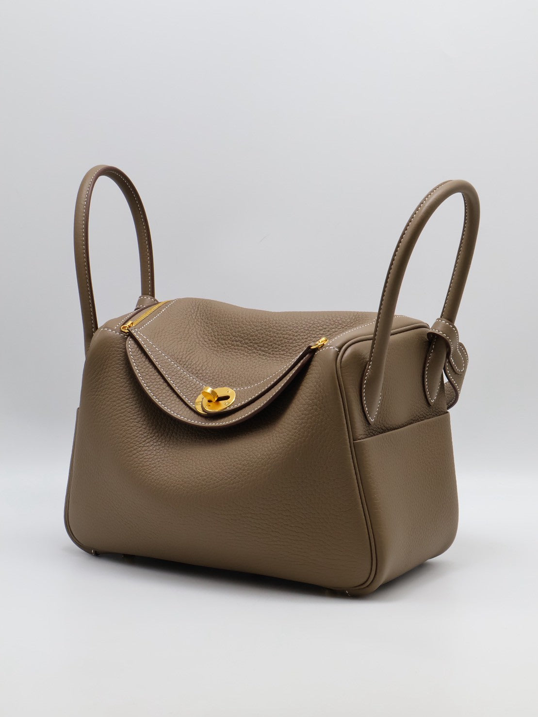 HERMES Lindy 26 -  Etoupe 18 大象灰金 K