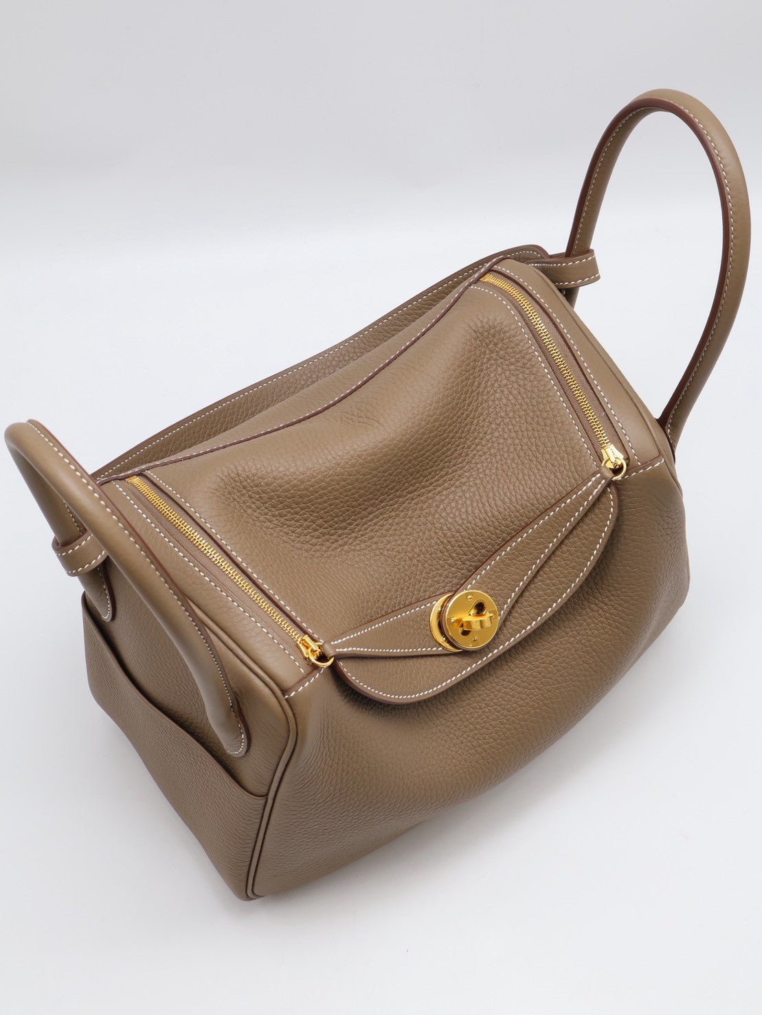 HERMES Lindy 26 -  Etoupe 18 大象灰金 K