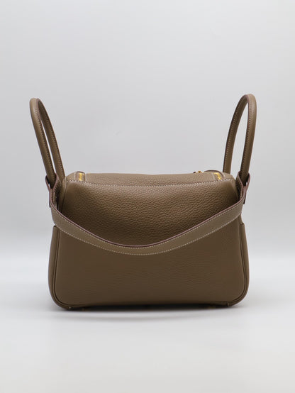 HERMES Lindy 26 -  Etoupe 18 大象灰金 K