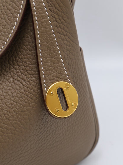 HERMES Lindy 26 -  Etoupe 18 大象灰金 K