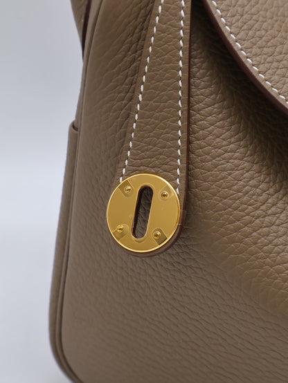 HERMES Lindy 26 -  Etoupe 18 大象灰金 K