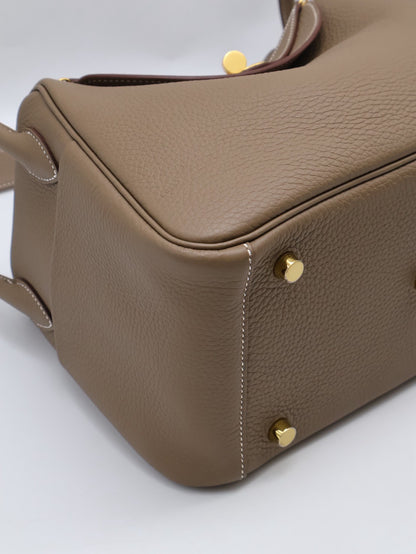 HERMES Lindy 26 -  Etoupe 18 大象灰金 K