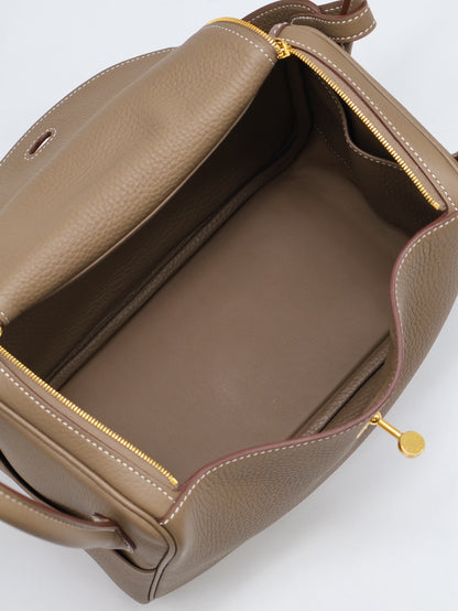 HERMES Lindy 26 -  Etoupe 18 大象灰金 K