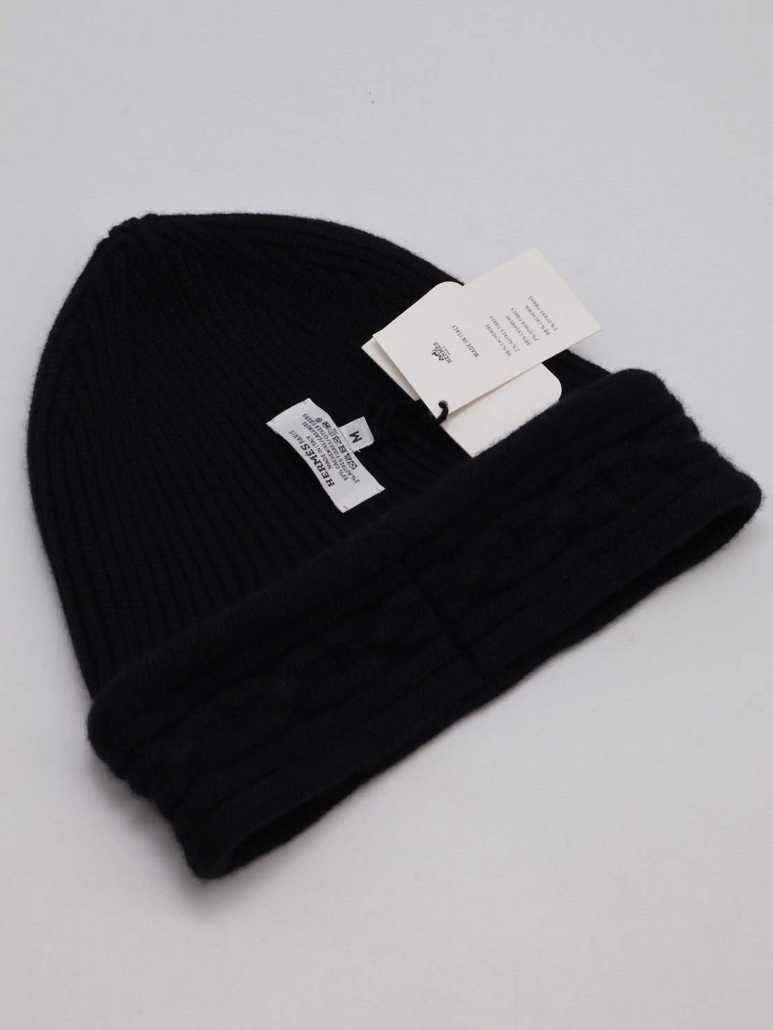 HERMES Heaven twist beanie針織毛帽 - M 黑