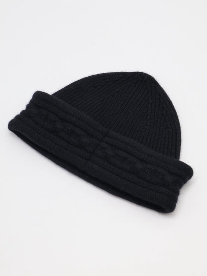 HERMES Heaven twist beanie針織毛帽 - M 黑