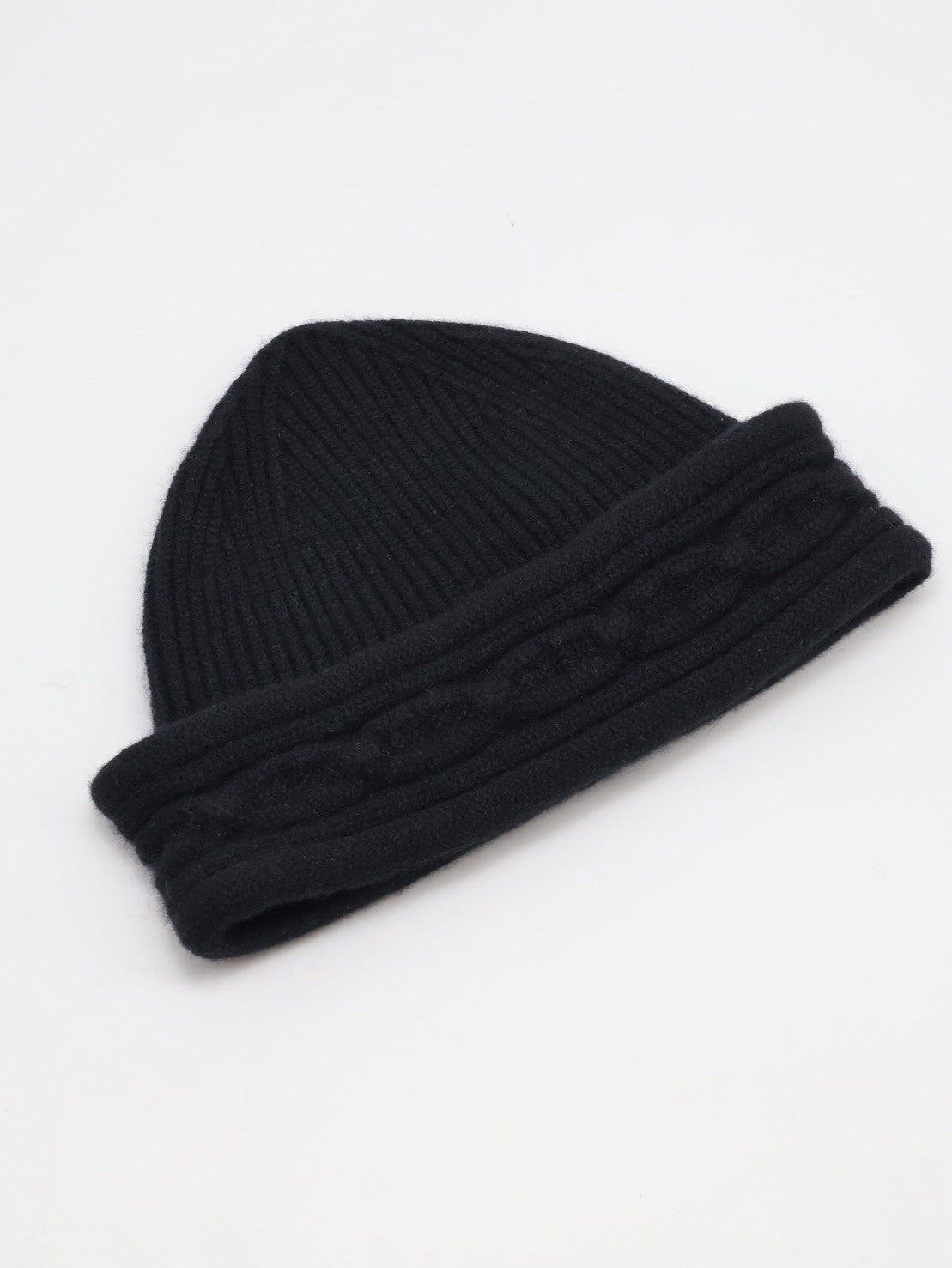 HERMES Heaven twist beanie針織毛帽 - M 黑