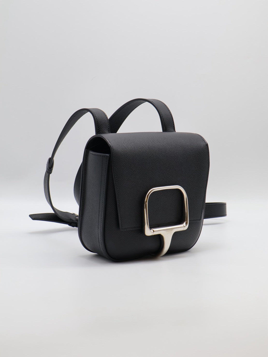 HERMES Della Mini - Noir 89 黑銀 U