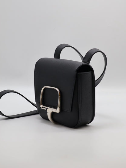 HERMES Della Mini - Noir 89 黑銀 U