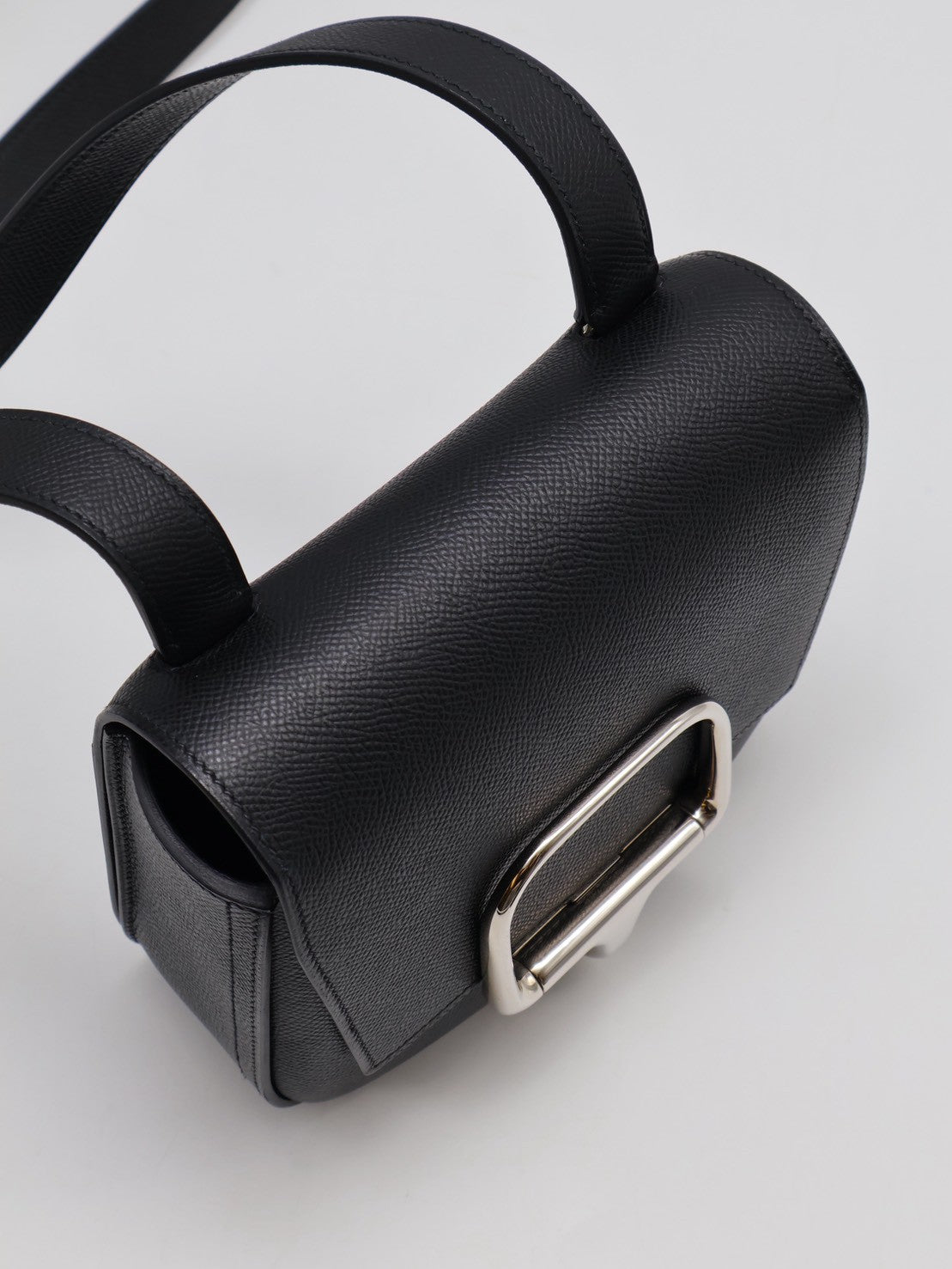 HERMES Della Mini - Noir 89 黑銀 U