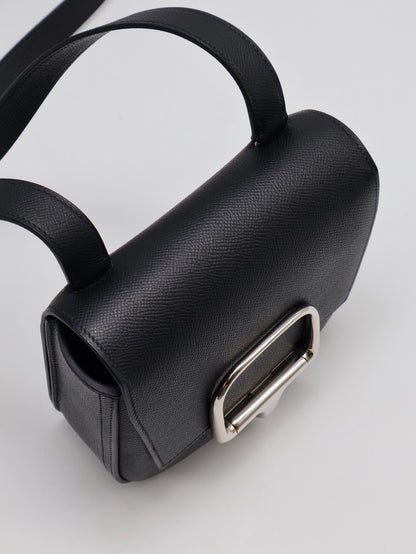 HERMES Della Mini - Noir 89 黑銀 U