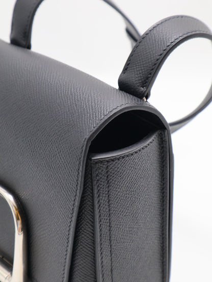 HERMES Della Mini - Noir 89 黑銀 U