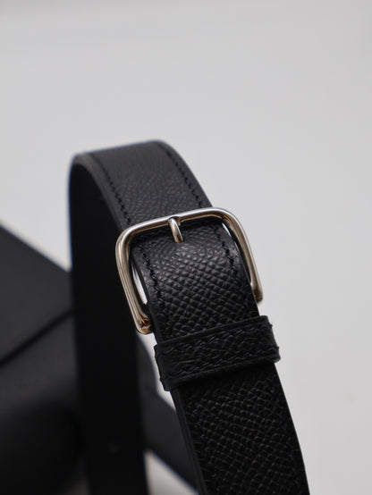 HERMES Della Mini - Noir 89 黑銀 U