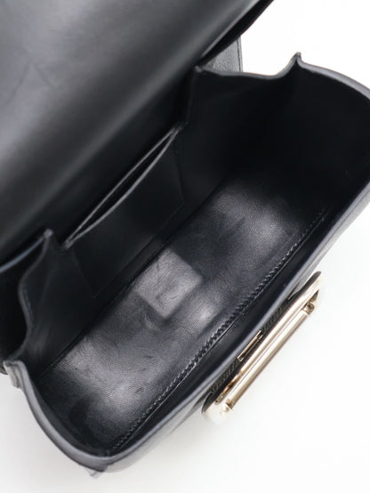 HERMES Della Mini - Noir 89 黑銀 U