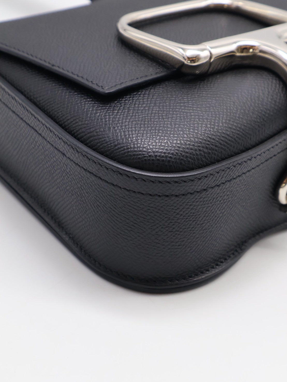 HERMES Della Mini - Noir 89 黑銀 U