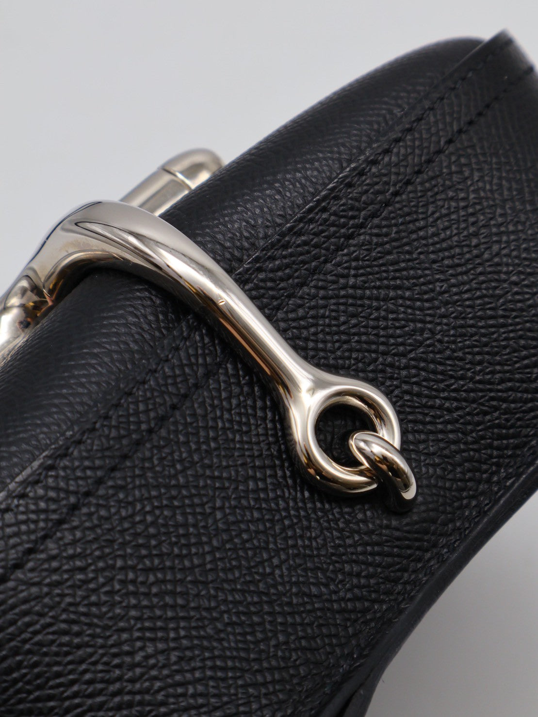 HERMES Della Mini - Noir 89 黑銀 U